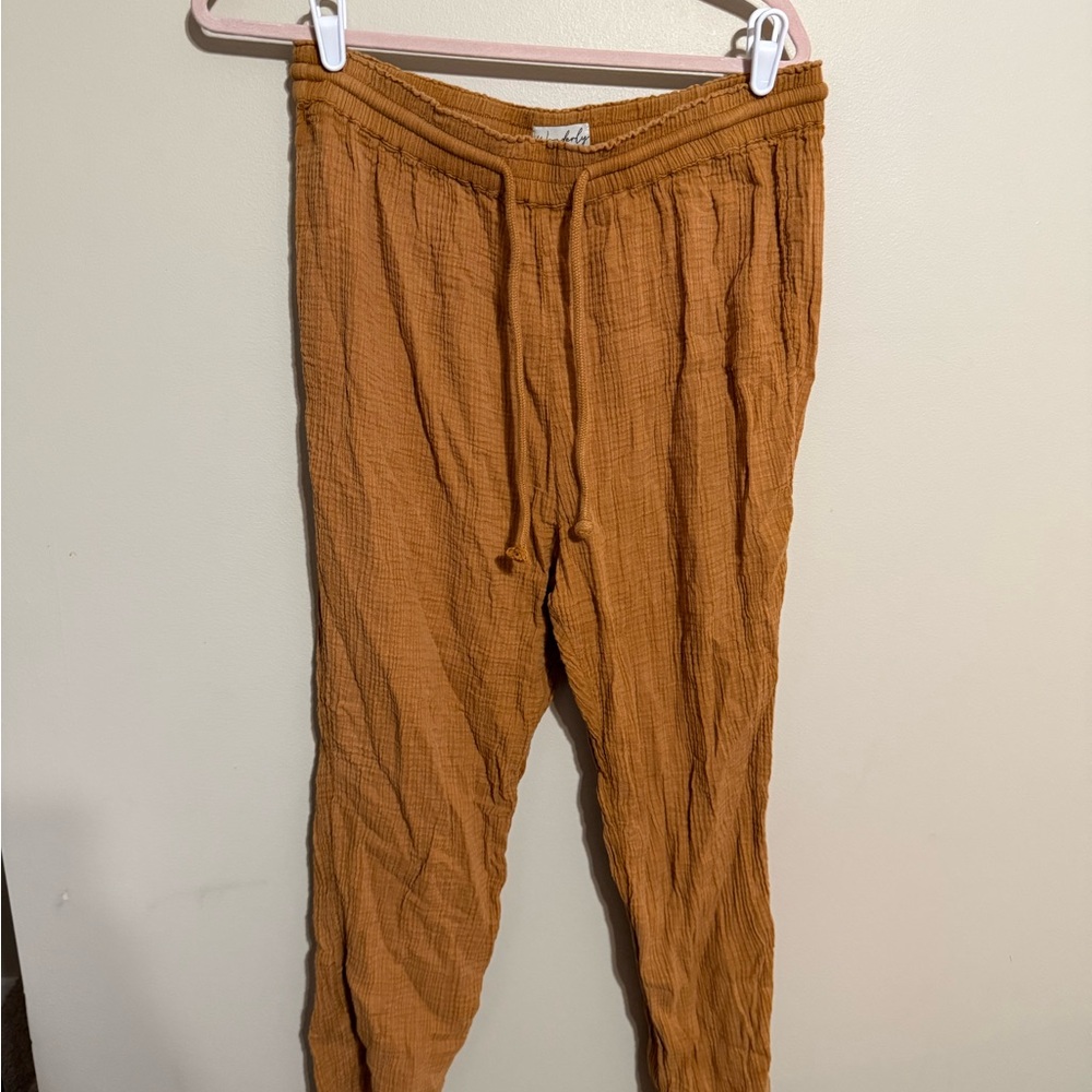 Wonderly Terracotta Textured Pants